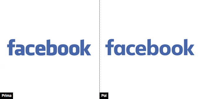 Facebook logo prima e dopo